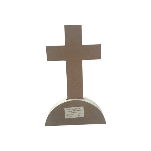 Praise the Lord Cross Tabletop Counter Mantle Easter Sign Plaque Spring Decor - Picture 3 of 5